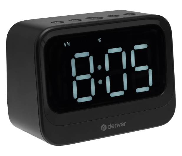 Denver Radiobudzik Denver EC-54B z głośnikiem Bluetooth czarny - 1535094 - zdjęcie 3